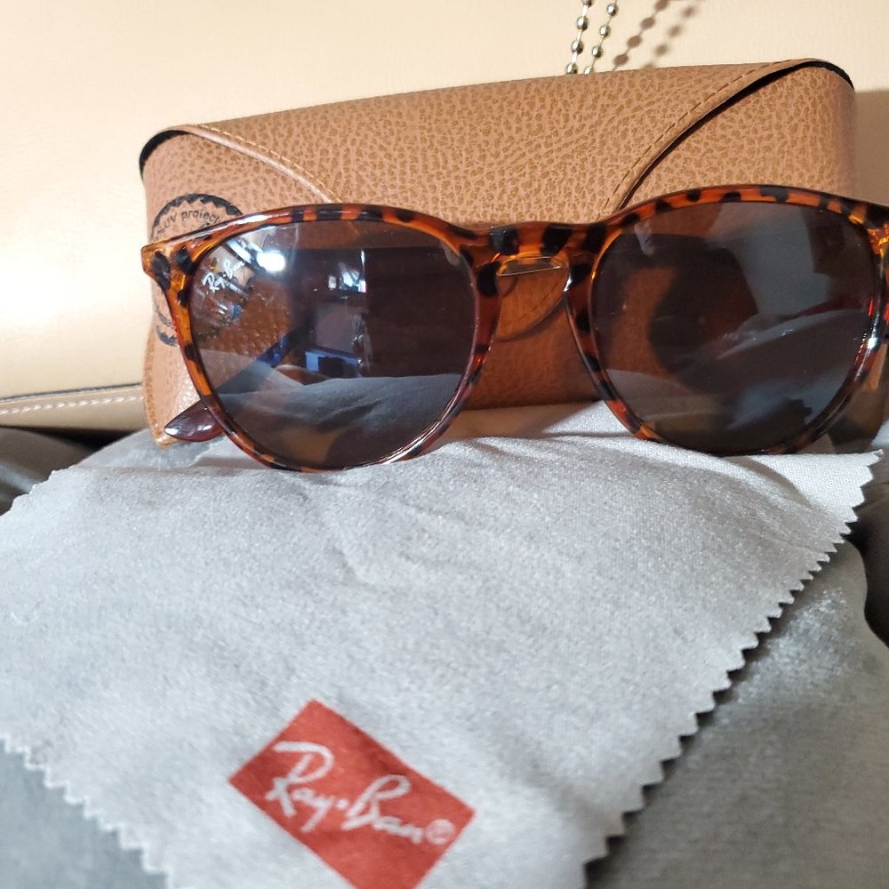 Ray ban tortoise polarized  sunglasses